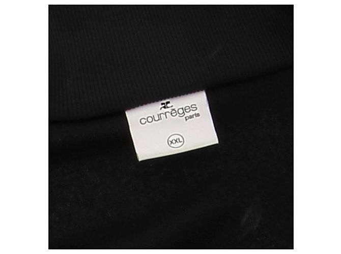 Courreges Schwarzer Sweatshirt mit Reißverschluss Baumwolle XXL - Ansicht 5