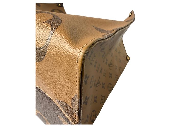 Borsa tote Onthego GM Louis Vuitton Marrone - vista 10