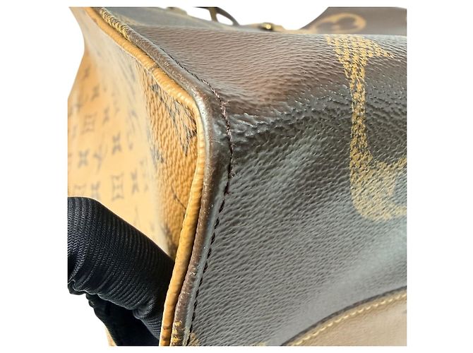 Borsa tote Onthego GM Louis Vuitton Marrone - vista 12