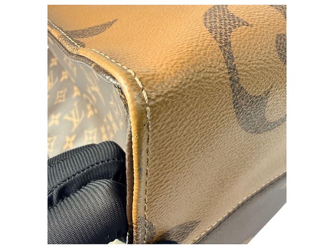 Borsa tote Onthego GM Louis Vuitton Marrone - vista 13