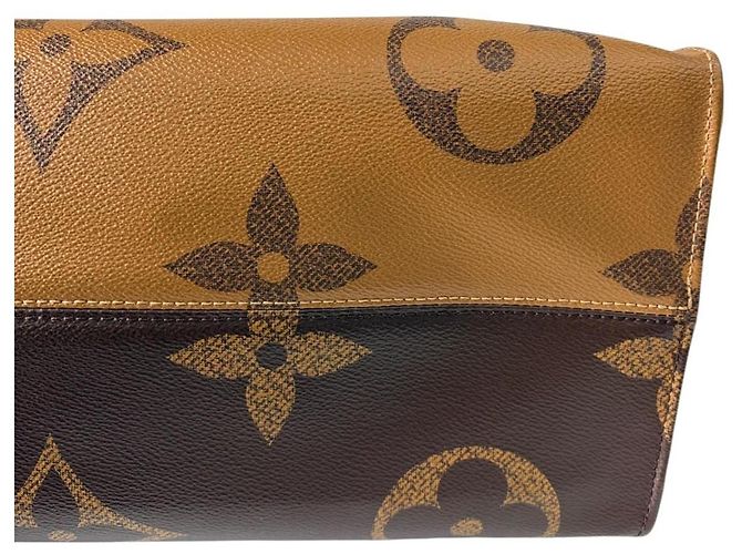 Borsa tote Onthego GM Louis Vuitton Marrone - vista 15