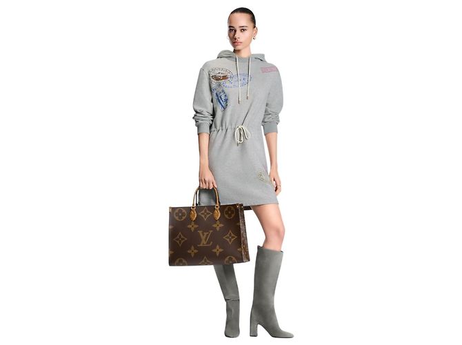 Borsa tote Onthego GM Louis Vuitton Marrone - vista 2
