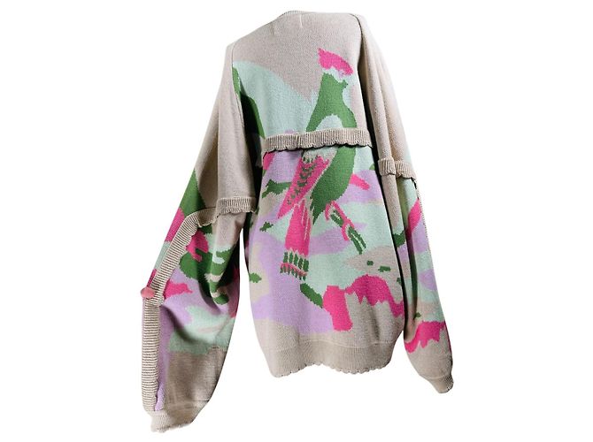 Henrik Vibskov Intarsia Strickpullover Wolle Mehrfarben - Ansicht 5