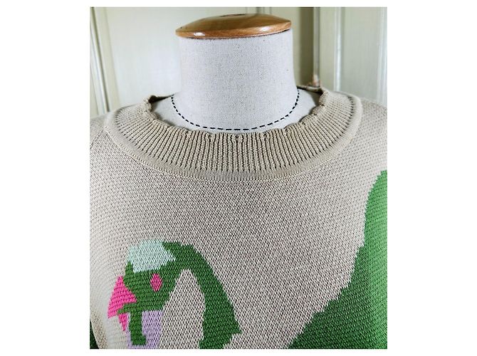 Henrik Vibskov Intarsia Strickpullover Wolle Mehrfarben - Ansicht 6