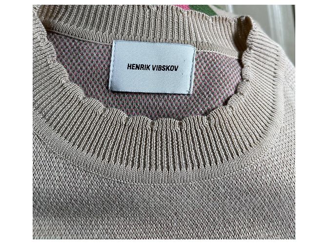 Henrik Vibskov Intarsia Strickpullover Wolle Mehrfarben - Ansicht 7