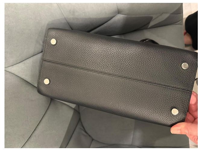 Borsa Christian Dior Diorever in pelle nera granulata Nero - vista 10
