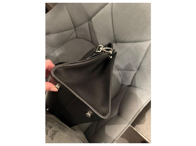 Borsa Christian Dior Diorever in pelle nera granulata Nero - vista 13