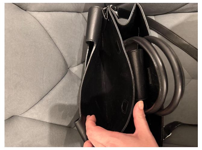 Borsa Christian Dior Diorever in pelle nera granulata Nero - vista 8