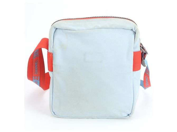 Bolso de Hombro para Hombre Chanel Roja Azul claro - vista 2