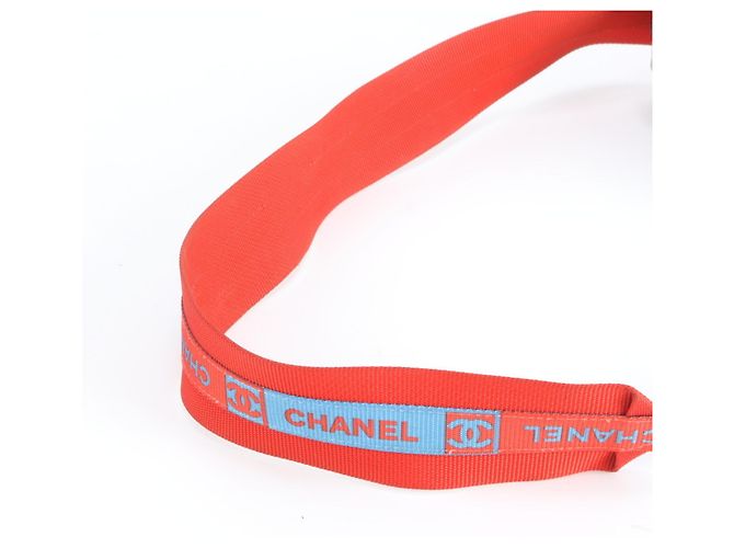 Bolso de Hombro para Hombre Chanel Roja Azul claro - vista 3