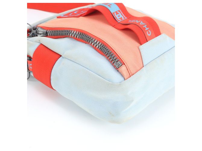 Bolso de Hombro para Hombre Chanel Roja Azul claro - vista 4