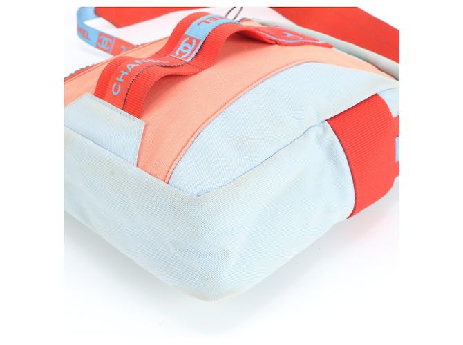 Bolso de Hombro para Hombre Chanel Roja Azul claro - vista 5