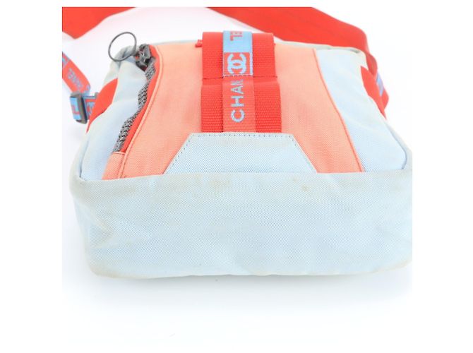 Bolso de Hombro para Hombre Chanel Roja Azul claro - vista 6