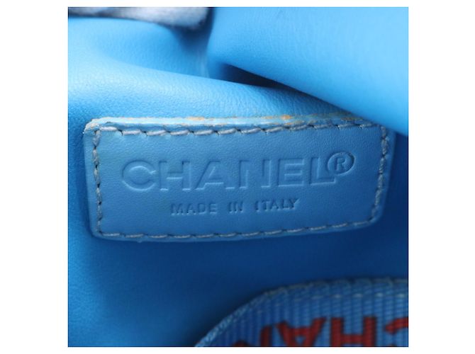 Bolso de Hombro para Hombre Chanel Roja Azul claro - vista 9