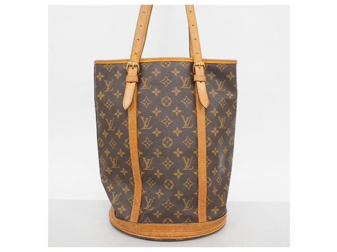 Louis Vuitton Monogram Bucket GM Tote Bag Braun - Ansicht 17