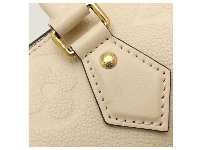 Borsa Louis Vuitton Monogram Empreinte Speedy Bandoulière 20 Crudo - vista 14