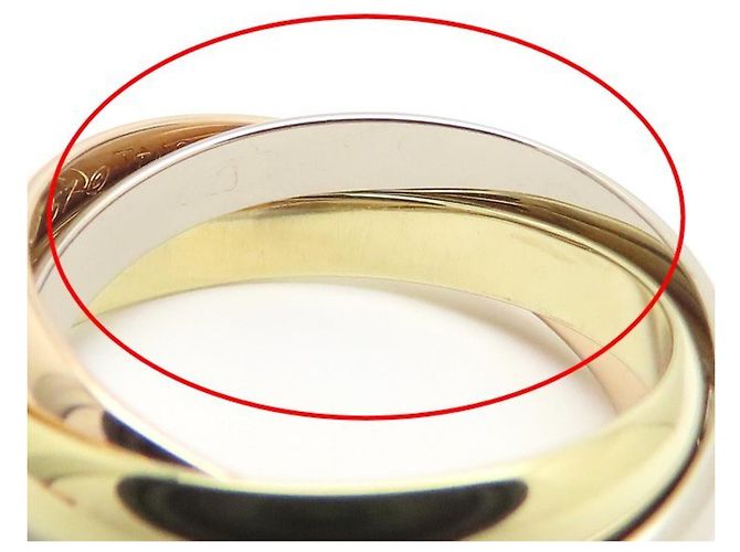 Anello Trinity Cartier in oro 18K tre colori - vista 10