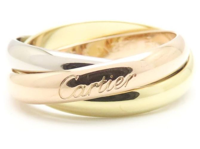 Anello Trinity Cartier in oro 18K tre colori - vista 2