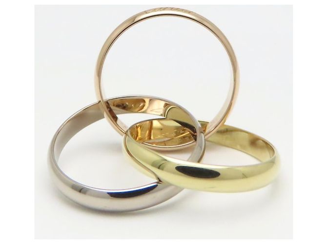 Anello Trinity Cartier in oro 18K tre colori - vista 4