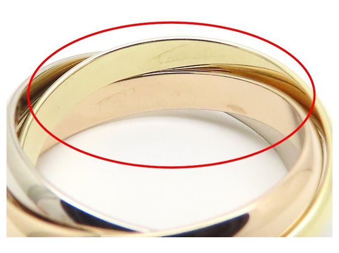 Anello Trinity Cartier in oro 18K tre colori - vista 9
