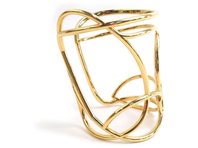 Bracciale rigido in metallo dorato Louis Vuitton D'oro - vista 2