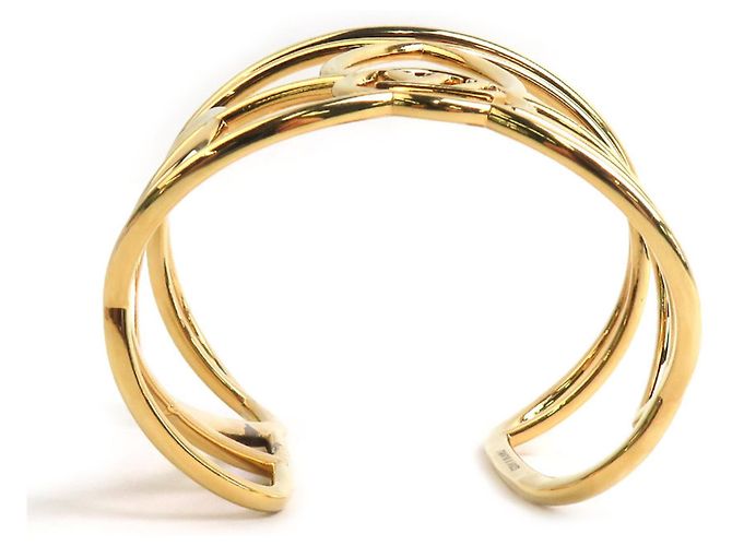 Bracciale rigido in metallo dorato Louis Vuitton D'oro - vista 6