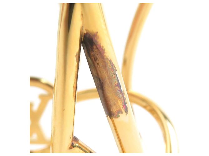 Bracciale rigido in metallo dorato Louis Vuitton D'oro - vista 7