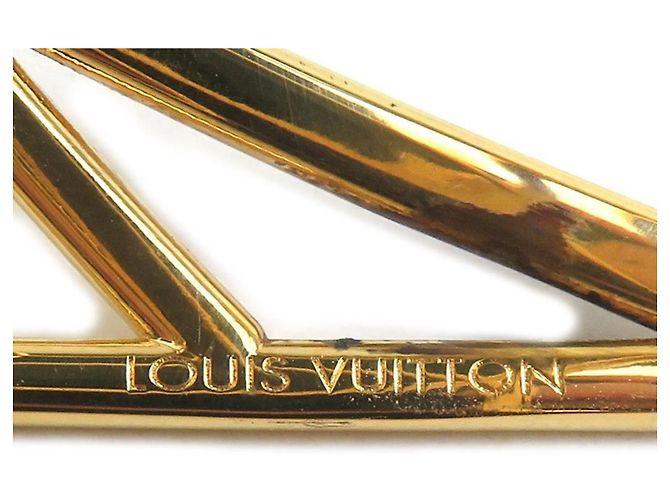 Bracciale rigido in metallo dorato Louis Vuitton D'oro - vista 8