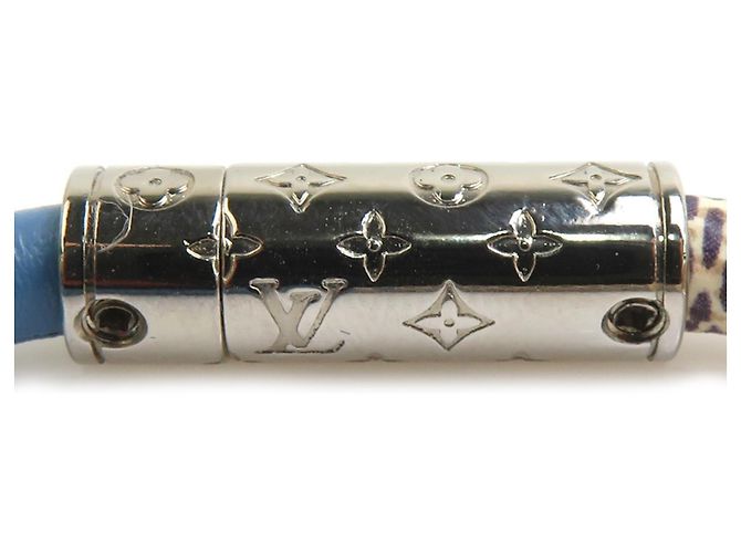 Bracciale Charm Damier Azur Louis Vuitton Blu Crudo - vista 5