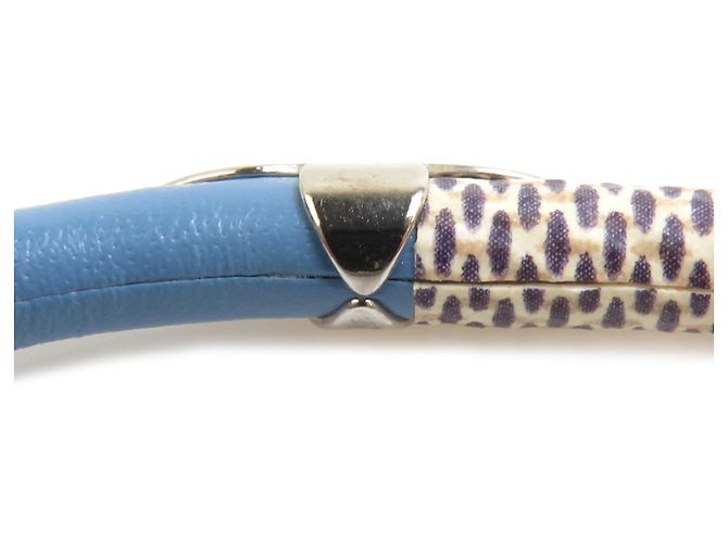Bracciale Charm Damier Azur Louis Vuitton Blu Crudo - vista 7