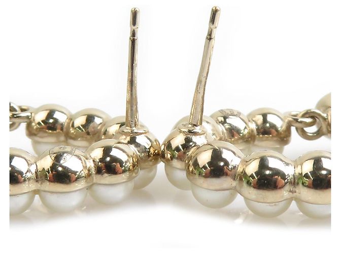 Orecchini in oro matelassé Chanel D'oro - vista 6