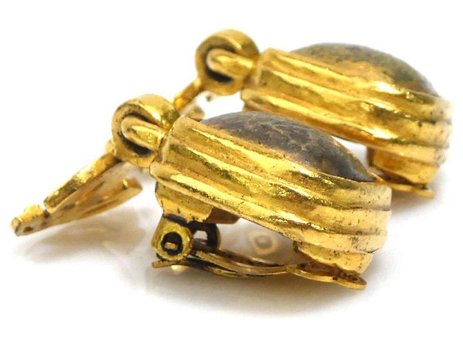 Orecchini a clip in metallo dorato Chanel D'oro - vista 4