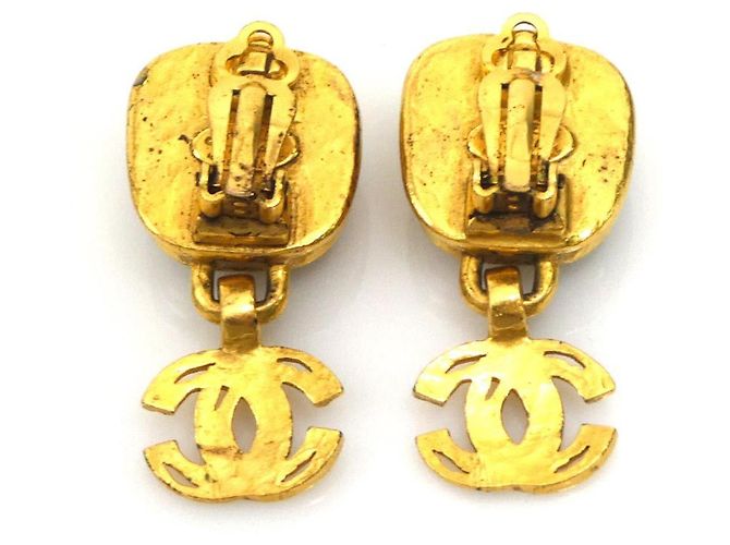 Orecchini a clip in metallo dorato Chanel D'oro - vista 5
