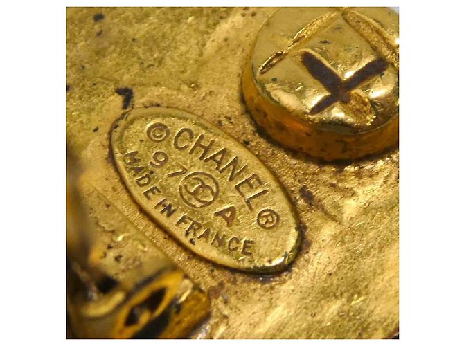 Orecchini a clip in metallo dorato Chanel D'oro - vista 9