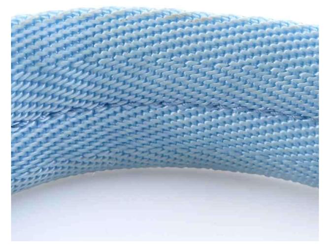 Borsa Prada blu in seta e viscosa 1BC515 - vista 12