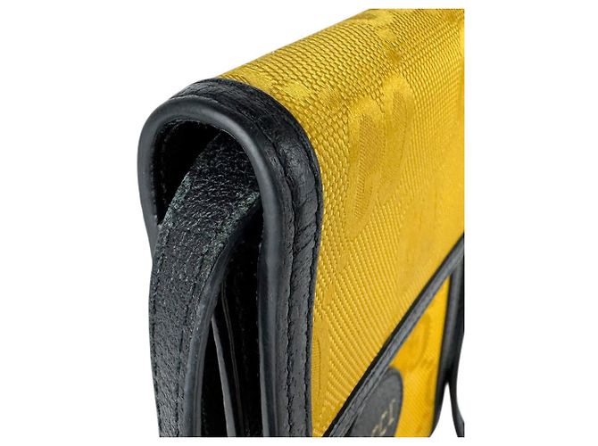 Pochette per telefono a spalla Gucci Nero Giallo - vista 6
