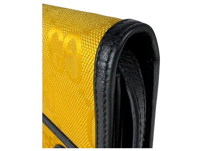 Pochette per telefono a spalla Gucci Nero Giallo - vista 7