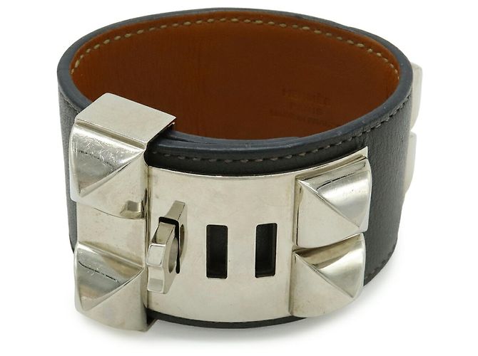 Hermès HERMES Collier de Chien Medor Bracelet Dark grey - view 3