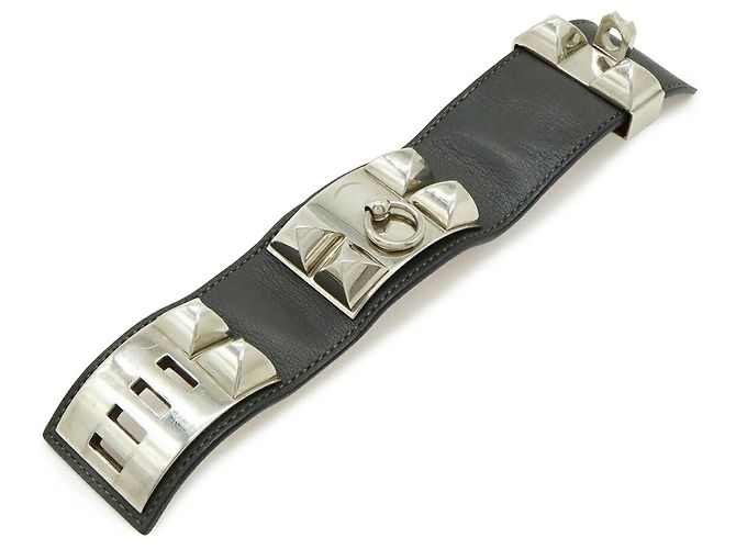 Hermès HERMES Collier de Chien Medor Bracelet Dark grey - view 4