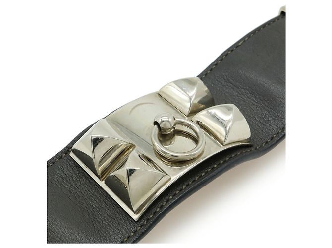 Hermès HERMES Collier de Chien Medor Bracelet Dark grey - view 5