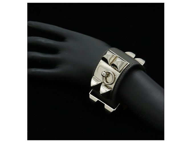 Hermès HERMES Collier de Chien Medor Bracelet Dark grey - view 8