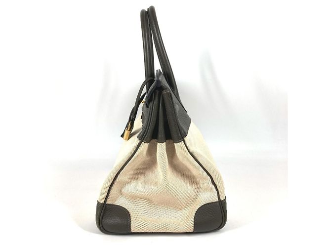 Hermès Borsa Tote HERMES Birkin 35 Marrone Beige Cachi - vista 4