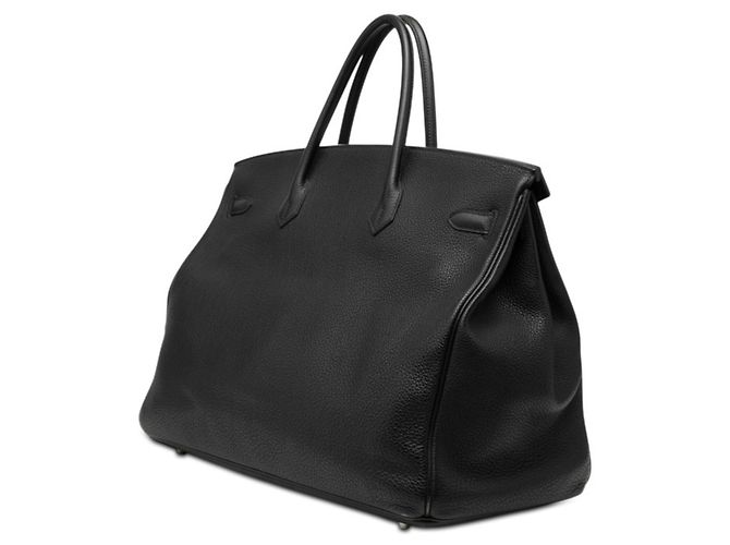 Borsa Hermès Birkin 40 in pelle Togo nera Nero - vista 2
