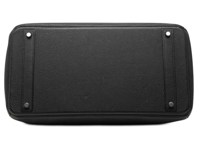 Borsa Hermès Birkin 40 in pelle Togo nera Nero - vista 3
