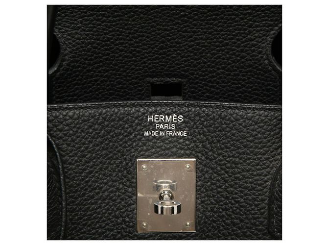 Borsa Hermès Birkin 40 in pelle Togo nera Nero - vista 5