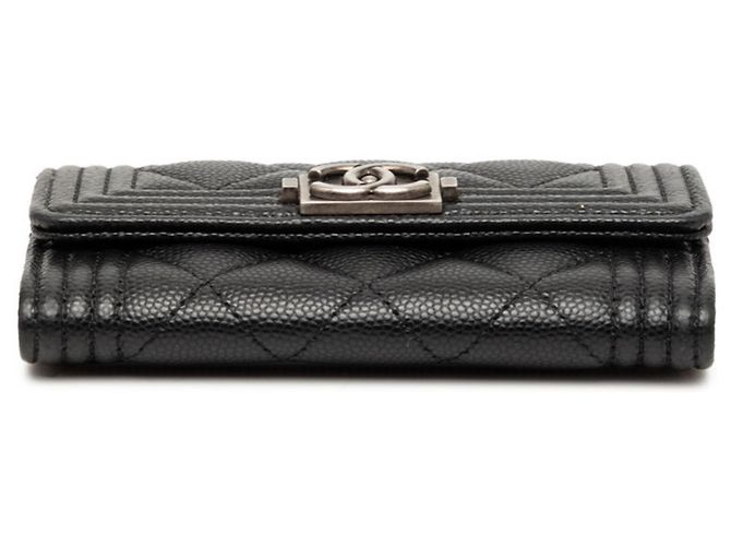 Tarjetero Boy Matelassé Coco Mark de Chanel Negro - vista 3