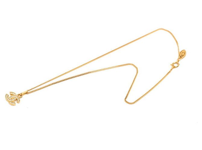 Timeless Collana in strass Chanel Coco Mark D'oro - vista 2