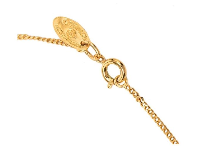 Timeless Collana in strass Chanel Coco Mark D'oro - vista 4