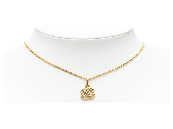 Timeless Collana in strass Chanel Coco Mark D'oro - vista 5