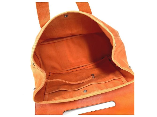 Hermès Valparaiso MM Handtasche Orange - Ansicht 12
